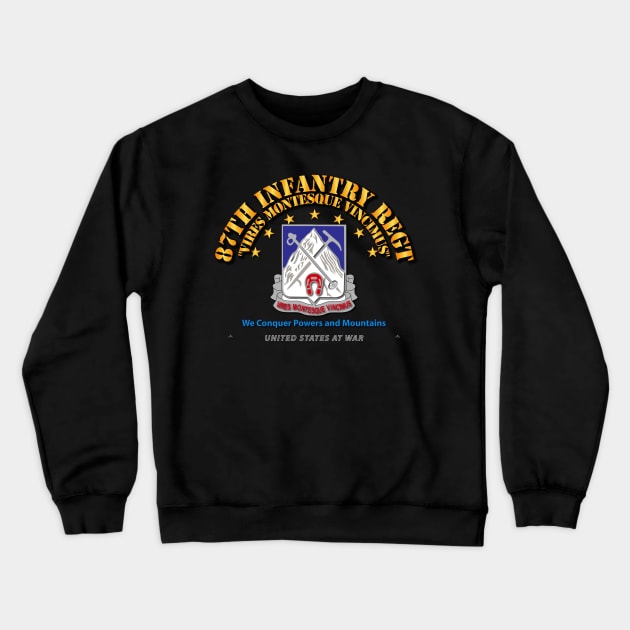 87th Infantry Regt - We Conquer Crewneck Sweatshirt by twix123844